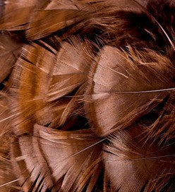 Abat-jour Conique en plumes de DINDON BRONZÉ