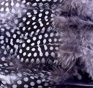 Abat-jour Conique en plumes de PINTADE DE NUMIDIE