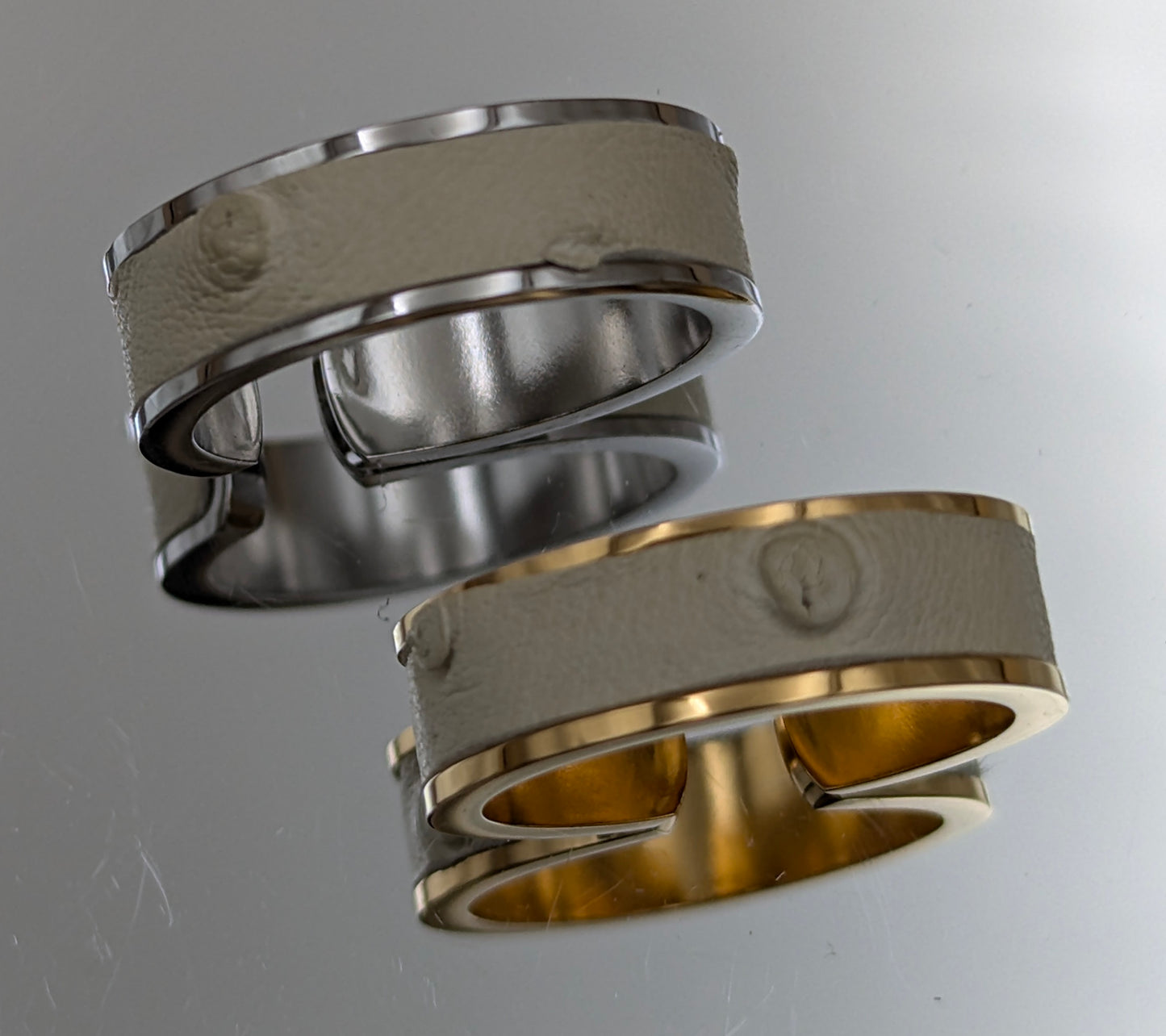 Bague anneau ouvert AUTRUCHE