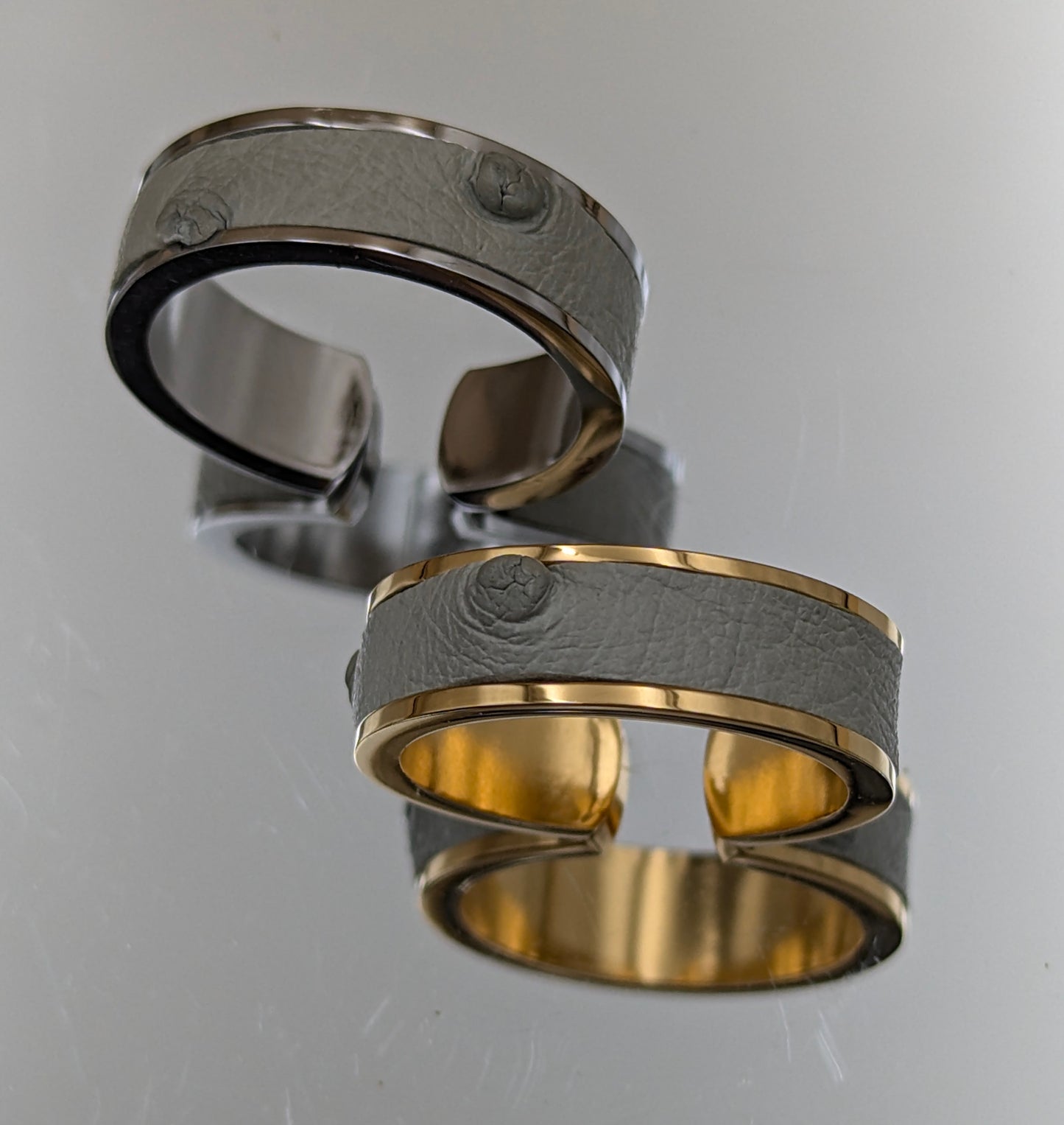 Bague anneau ouvert AUTRUCHE