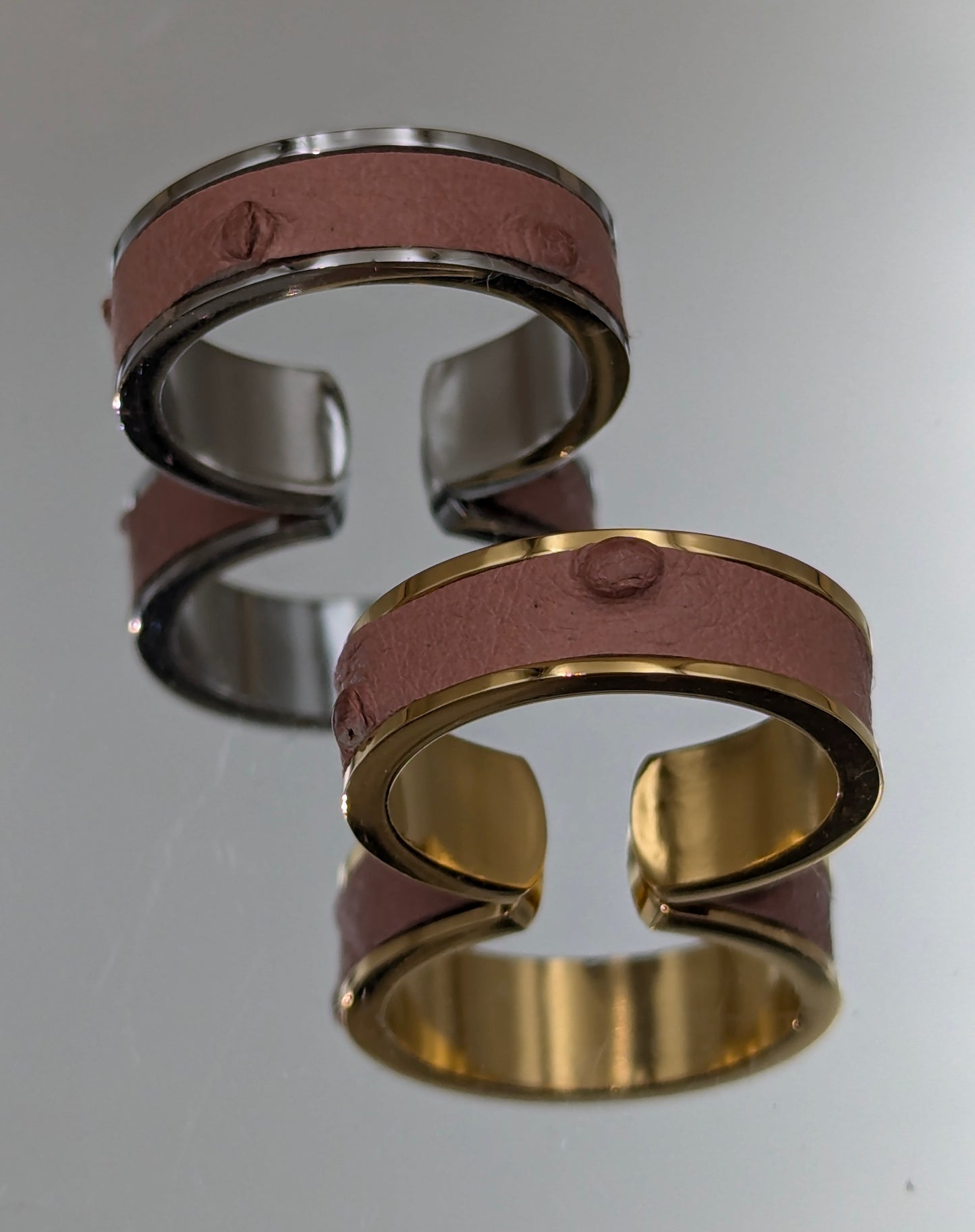 Bague anneau ouvert AUTRUCHE