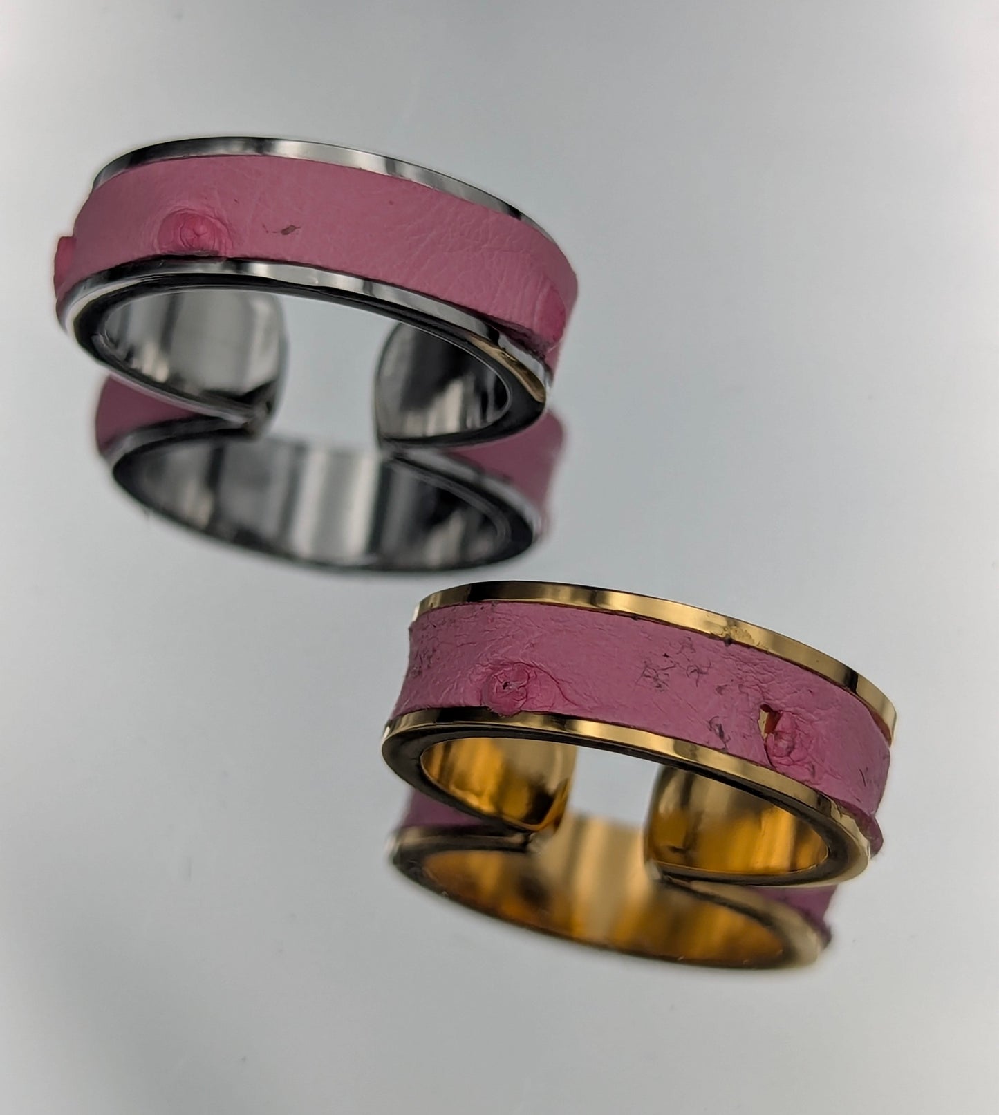 Bague anneau ouvert AUTRUCHE