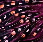 Abat-jour Conique en plumes de COQ DE SONNERAT