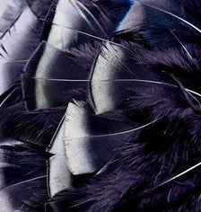 Abat-jour Conique en plumes de DINDON BRONZÉ