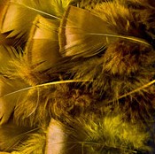 Abat-jour Conique en plumes de DINDON BRONZÉ