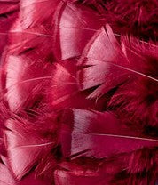 Abat-jour rond en plumes de DINDON BRONZÉ