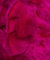 Abat-jour rond en plumes de DINDON BRONZÉ