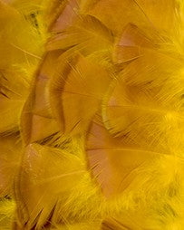 Abat-jour rond en plumes de DINDON BRONZÉ