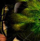 Abat-jour Conique en plumes de DINDON BRONZÉ