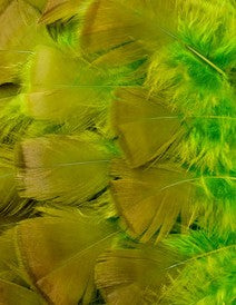 Abat-jour Conique en plumes de DINDON BRONZÉ