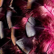 Abat-jour Conique en plumes de DINDON BRONZÉ