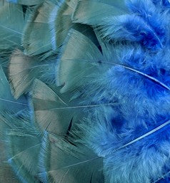 Abat-jour Conique en plumes de DINDON BRONZÉ