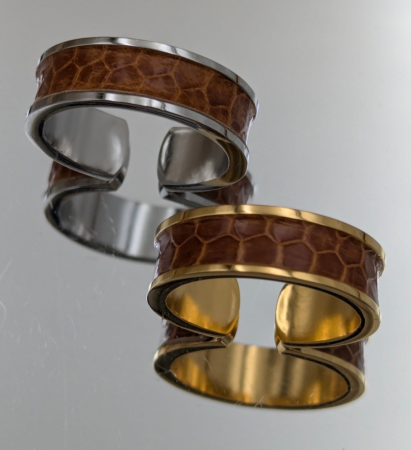 Bague anneau ouvert LÉZARD