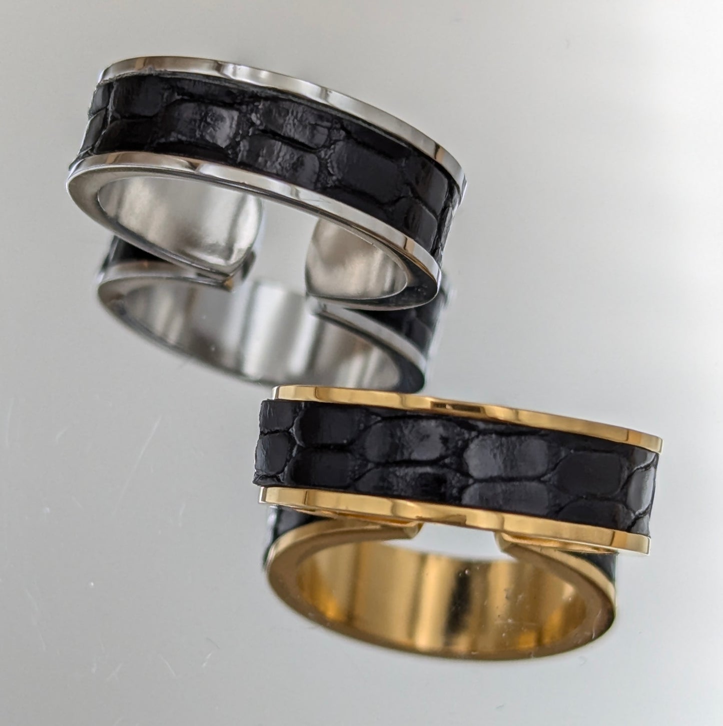 Bague anneau ouvert LÉZARD