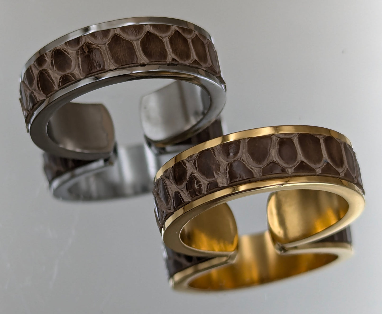 Bague anneau ouvert LÉZARD