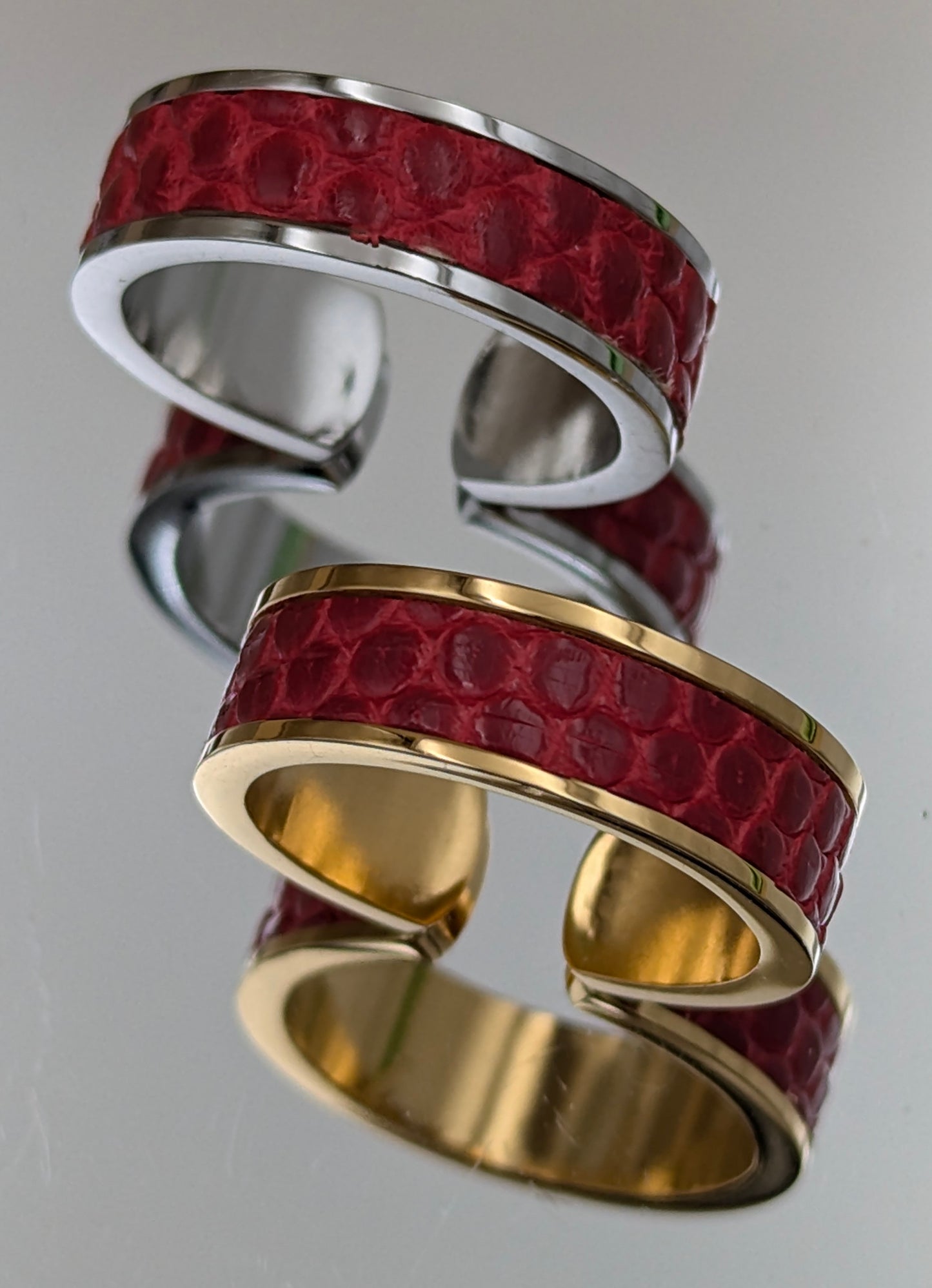 Bague anneau ouvert LÉZARD