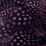 Abat-jour Conique en plumes de PINTADE DE NUMIDIE