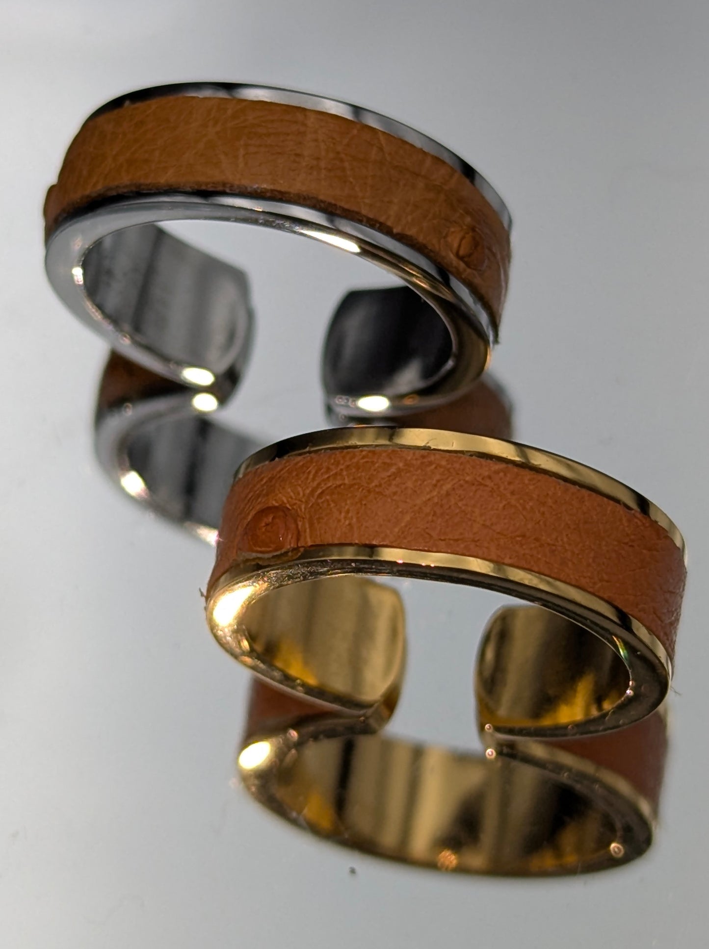 Bague anneau ouvert AUTRUCHE