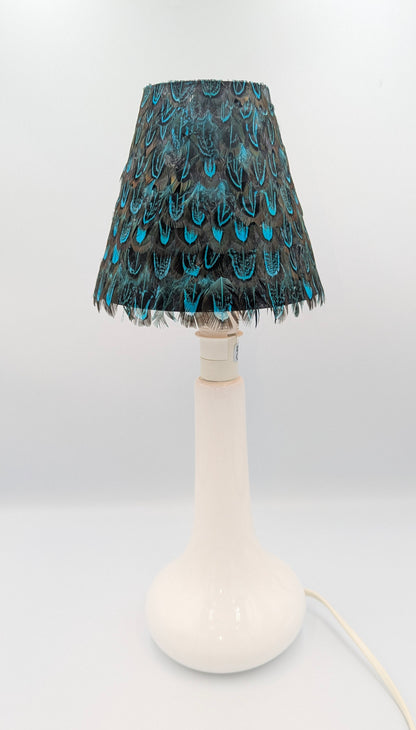 Abat-jour conique en plumes de Faisan Doré