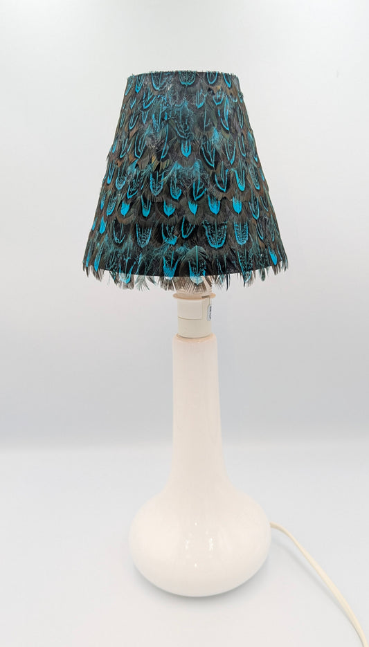 Abat-jour conique en plumes de Faisan Doré