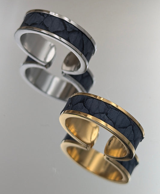 Bague anneau ouvert SAUMON