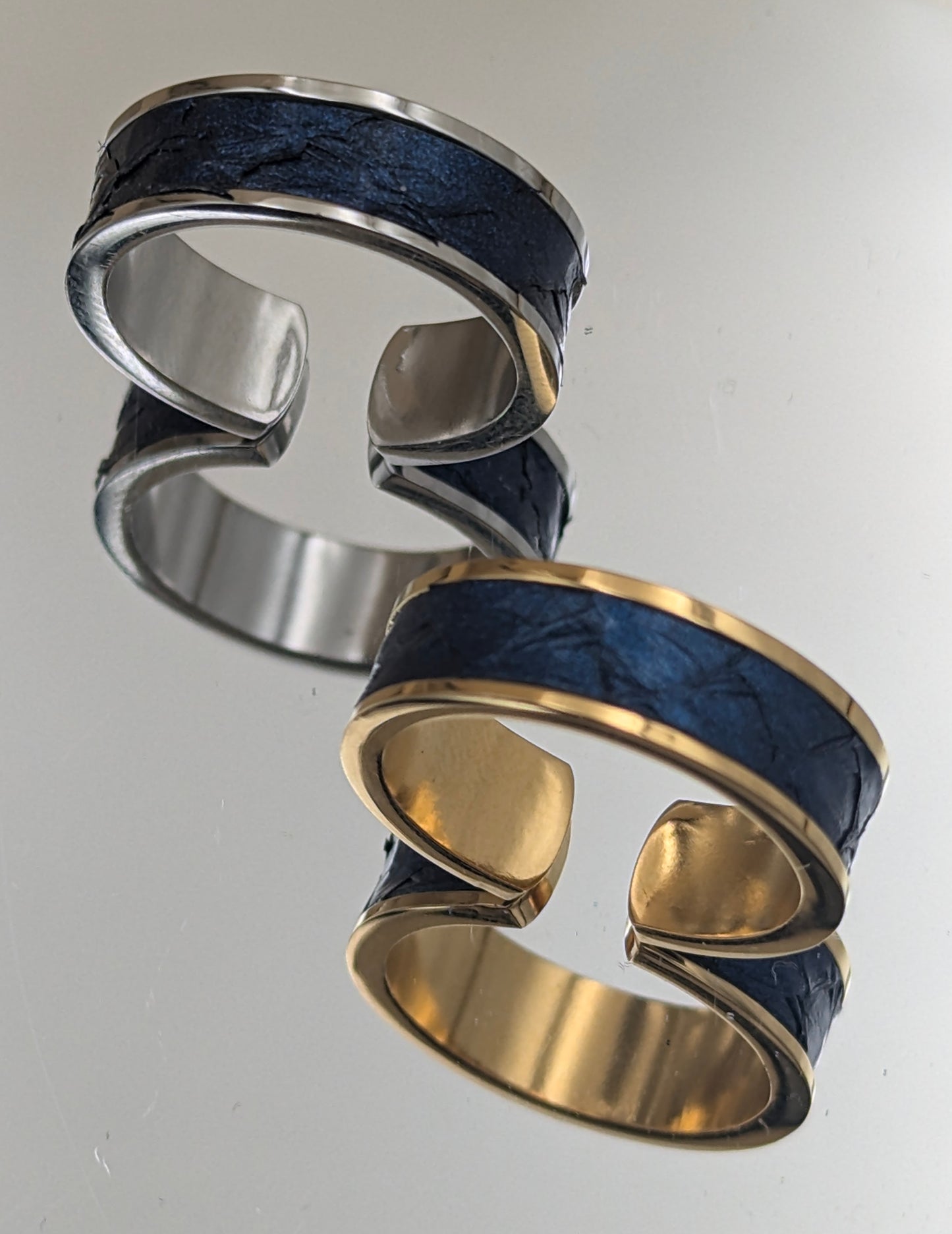 Bague anneau ouvert SAUMON