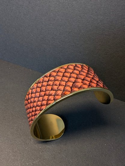 Bracelet Manchette SAUMON